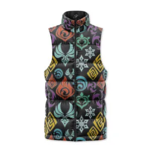 Elemental Visions Genshin Impact Sleeveless Down Jacket