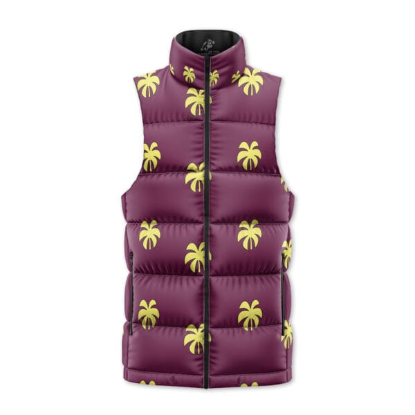 Franky Pattern One Piece Sleeveless Down Jacket