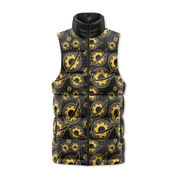 Future Gadget Lab Badge Steins Gate Sleeveless Down Jacket