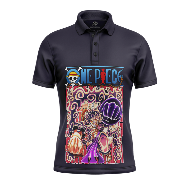 Gear 5Th Luffy One Piece Polo Goft Shirt