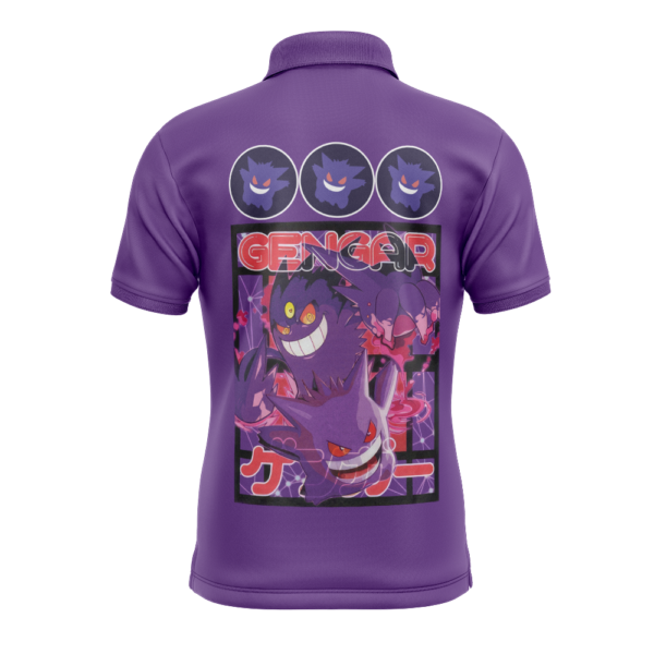 Gengar Pokemon V5 Polo Goft Shirt