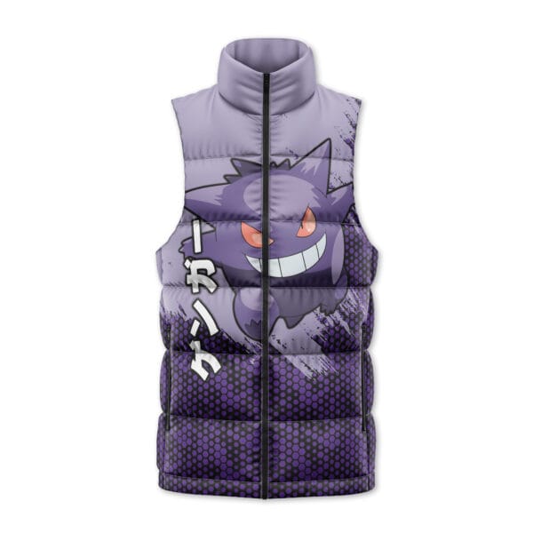 Gengar V3 Pokemon Sleeveless Down Jacket