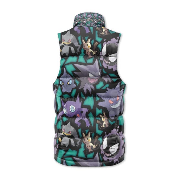 Ghost Type Pokemon Sleeveless Down Jacket