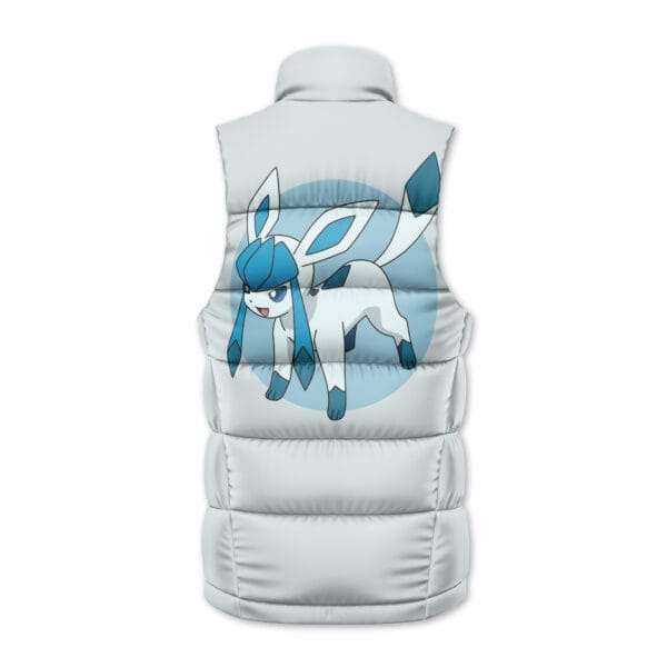 Glaceon Eeveelution Pokemon Sleeveless Down Jacket