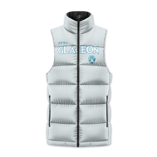 Glaceon Eeveelution Pokemon Sleeveless Down Jacket