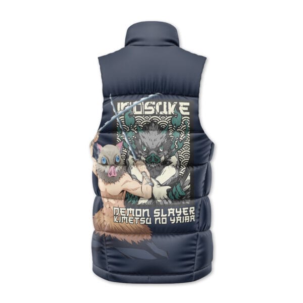 Hashibira Inosuke Demon Slayer Sleeveless Down Jacket