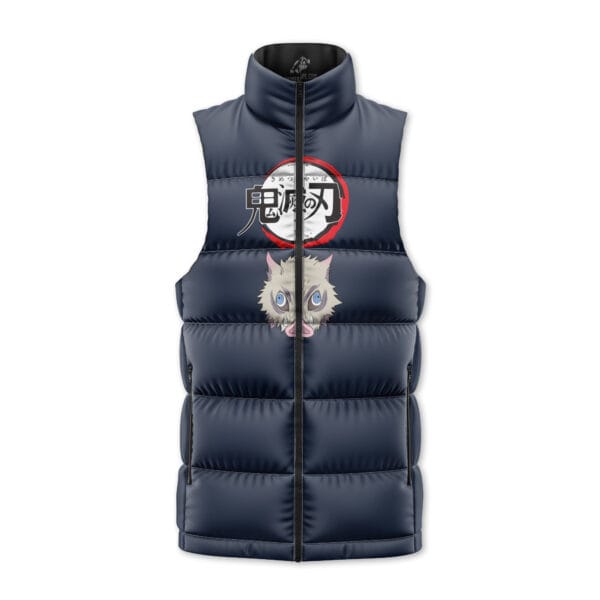 Hashibira Inosuke Demon Slayer Sleeveless Down Jacket