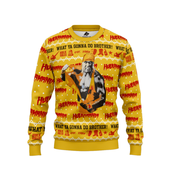 Hulk Hogan Light Up Ugly Holiday Sweatshirt