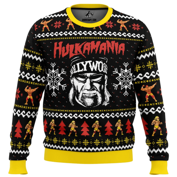 Hulkamania Hulk Hogan Ugly Christmas Sweater