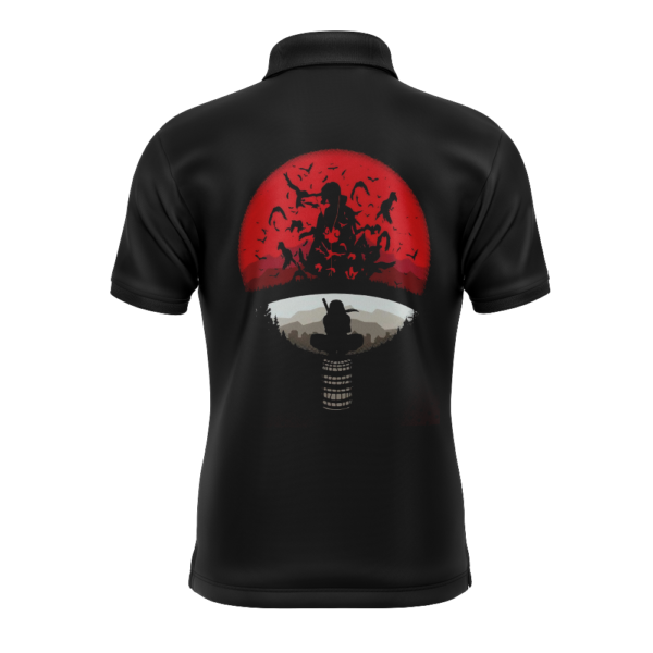 Anime Itachi Uchiha Akatsuki Naruto Polo Goft Shirt