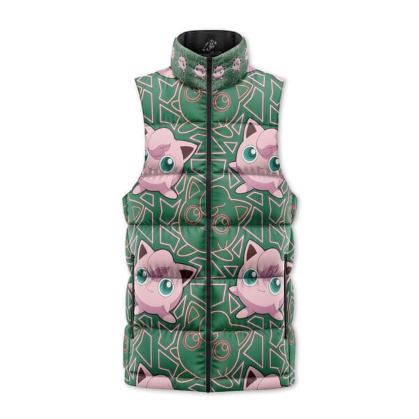 Jigglypuff Pokemon Sleeveless Down Jacket