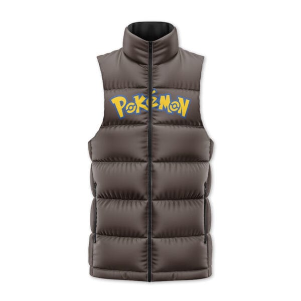 Jolteon Pokemon Sleeveless Down Jacket