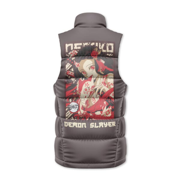 Kamado Nezuko Demon Slayer Sleeveless Down Jacket