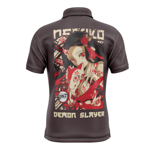 Anime Kamado Nezuko Demon Slayer Polo Goft Shirt 2