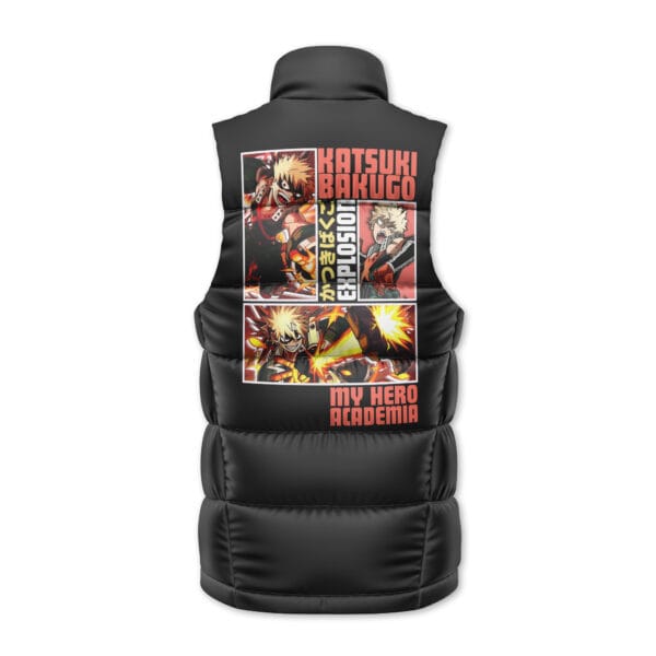 Katsuki Bakugo My Hero Academia Sleeveless Down Jacket