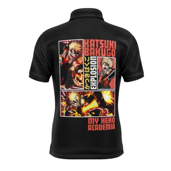 Anime Katsuki Bakugo My Hero Academia Polo Goft Shirt