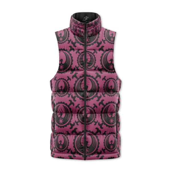 Kozuki Clan Crest One Piece Sleeveless Down Jacket