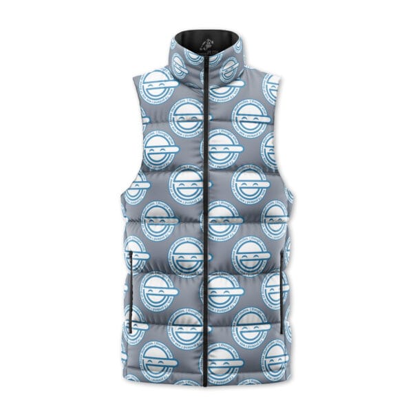 Laughing Man Ghost In The Shell Sleeveless Down Jacket