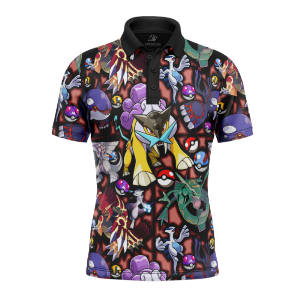 Legendary Pokemon Polo Goft Shirt