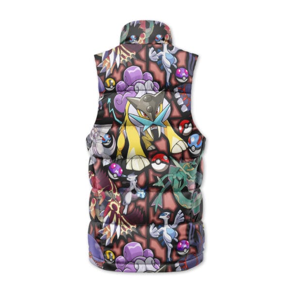 Legendary Pokemon Sleeveless Down Jacket