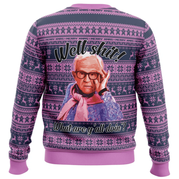 Leslie Jordan Well Shit Ugly Christmas Sweater