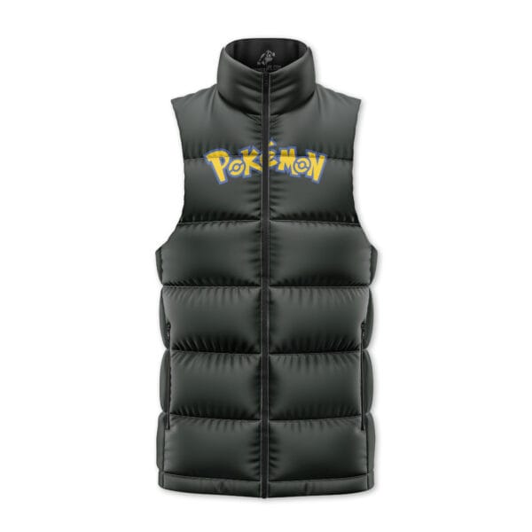 Lucario Pokemon Sleeveless Down Jacket 3