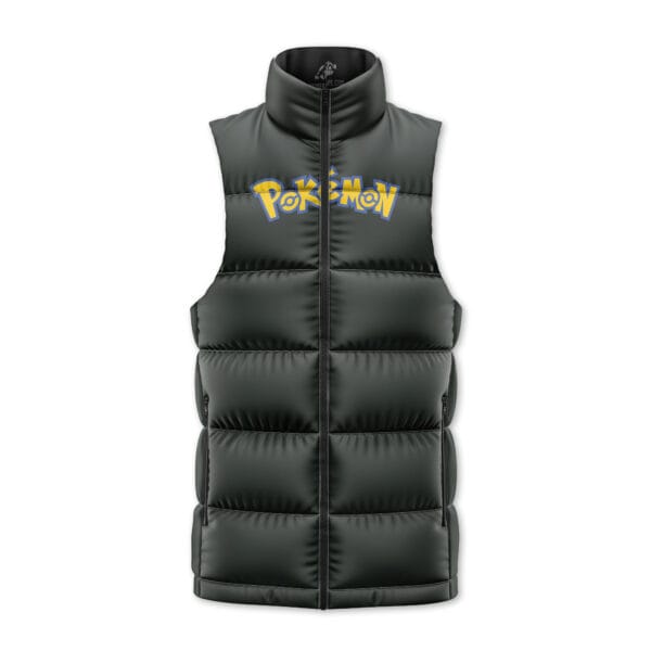 Lucario Pokemon Sleeveless Down Jacket 2