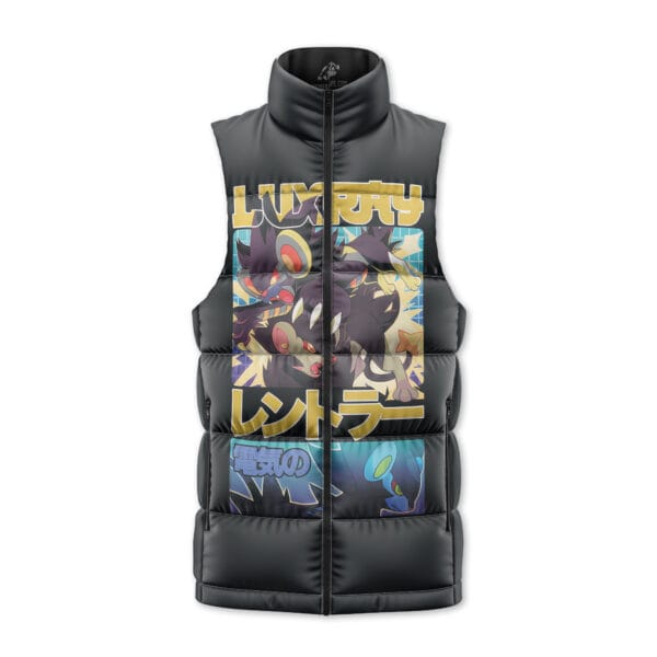 Luxray Pokemon Sleeveless Down Jacket