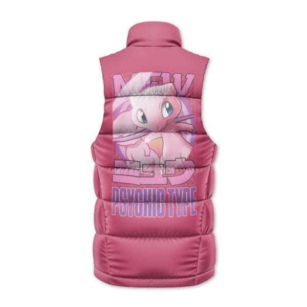 Mew Pokemon Sleeveless Down Jacket