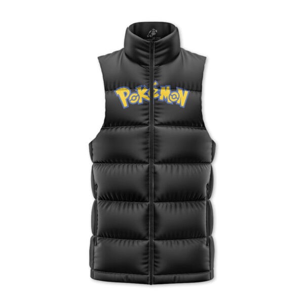 Mimikyu Pokemon Sleeveless Down Jacket 3