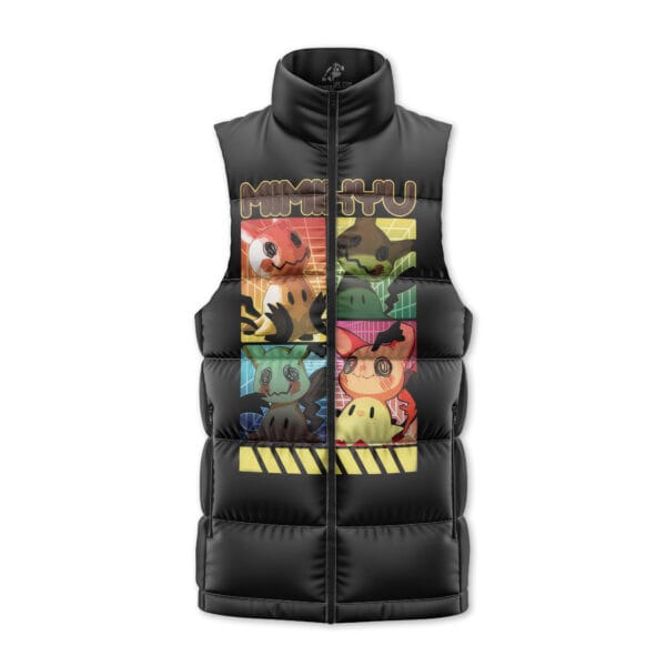 Mimikyu Pokemon Sleeveless Down Jacket 2