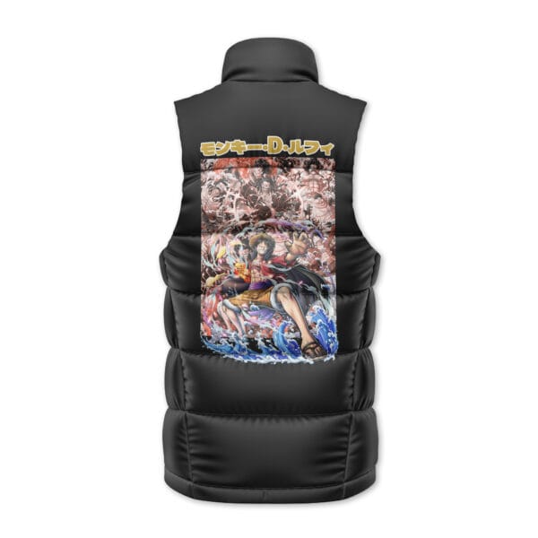 Monkey D Luffy One Piece Sleeveless Down Jacket