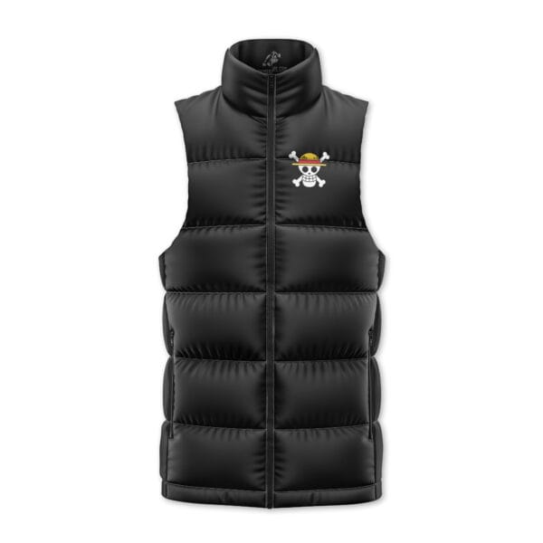 Monkey D Luffy One Piece Sleeveless Down Jacket