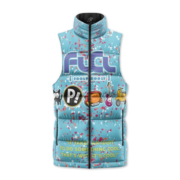 Neon Flcl Sleeveless Down Jacket