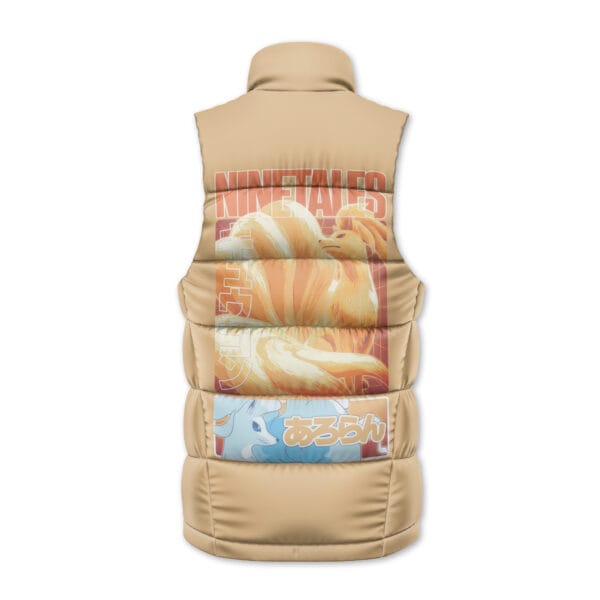 Ninetales Pokemon Sleeveless Down Jacket