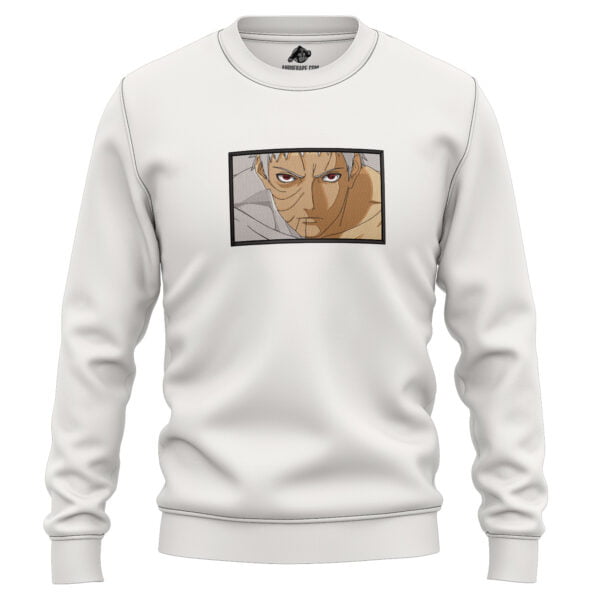 Anime Obito Zetsu Reveal Face Naruto Shippuden Embroidered Sweatshirt