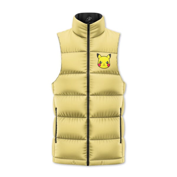 Pikachu Pokemon Sleeveless Down Jacket