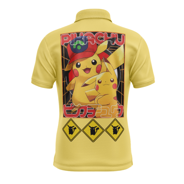 Pikachu Pokemon Polo Goft Shirt