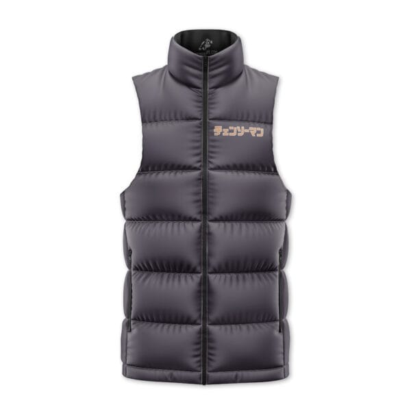 Pochita Chainsaw Man Sleeveless Down Jacket