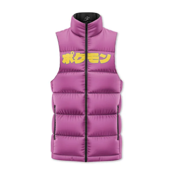 Poison Type Pokemon Sleeveless Down Jacket
