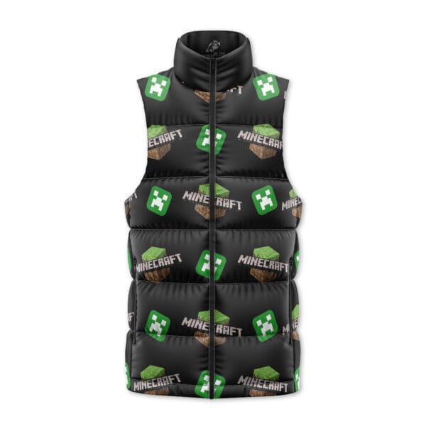 Power Minecraft Sleeveless Down Jacket