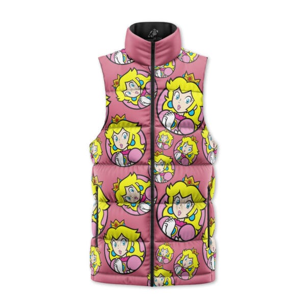 Princess Peach Super Mario Sleeveless Down Jacket