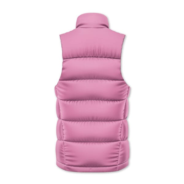 Pterodactyls Pink Power Rangers Sleeveless Down Jacket