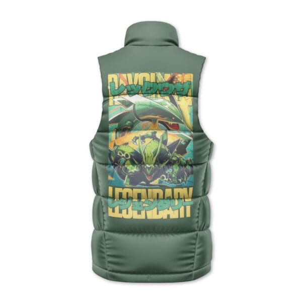 Rayquaza Pokemon Sleeveless Down Jacket 2