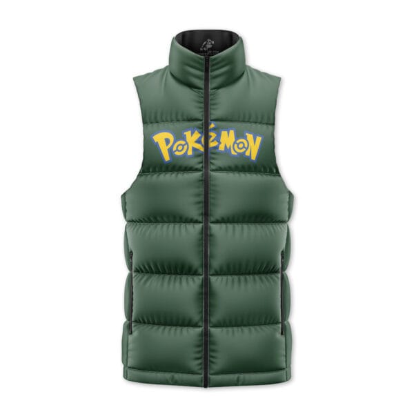 Rayquaza Pokemon Sleeveless Down Jacket 3