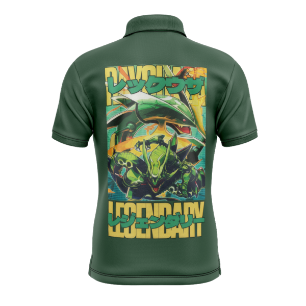 Rayquaza Pokemon Polo Goft Shirt 2