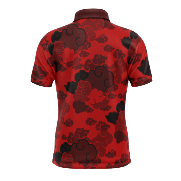 Anime Red Aloha Akatsuki Naruto Polo Goft Shirt Anime