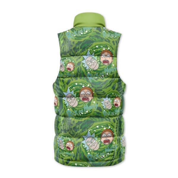 Rick And Morty Trippy Cosmic Rick Sleeveless Down Jacket