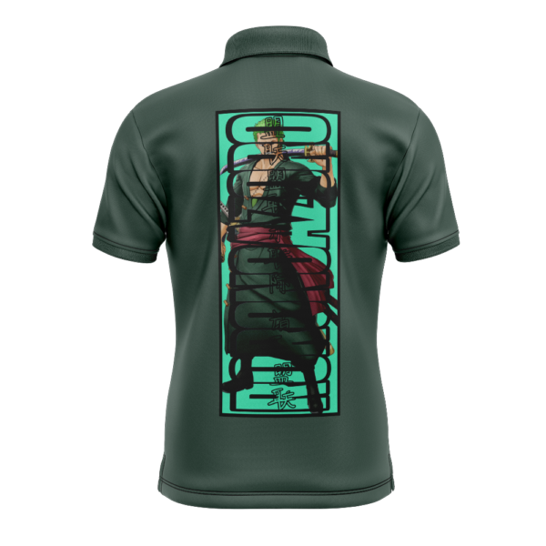 Roronoa Zoro One Piece V2 Polo Goft Shirt