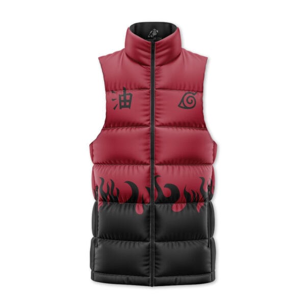 Minato Namikaze Fourth Hokage Haori Sleeveless Down Jacket